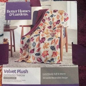 Brand new with tag. Velvet plush blanket